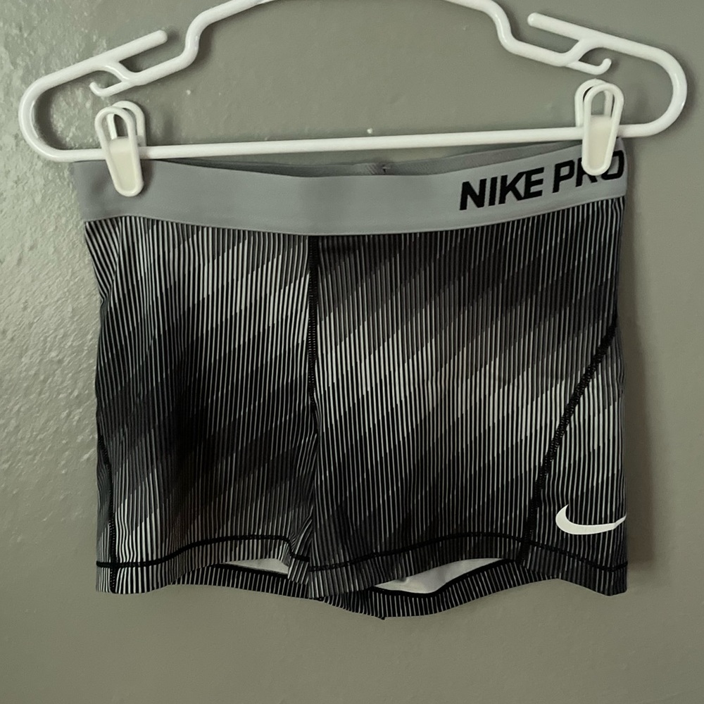 Black and White Nike Dri fit shorts